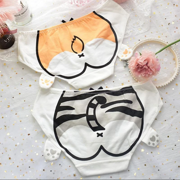 Cute Corgi Ass Cotton Underwear JK2028