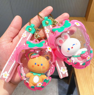 Cute Rabbit and Bear Key Chain PN5368