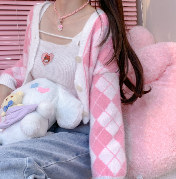 Kawaii Anime Sweater Coat Set PN5899