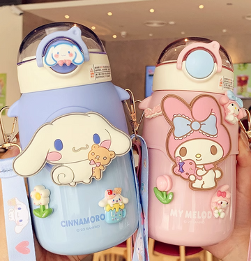 Kawaii Anime Stainless Steel Vacuum Water Bottle JK3690