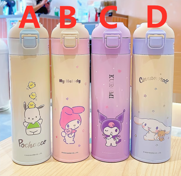 Cartoon Anime Vacuum Water Bottle PN6330