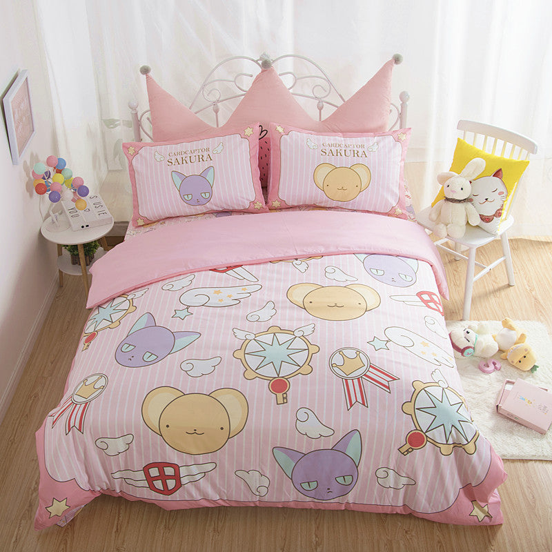 Cartoon Sakura Bedding Set JK1614