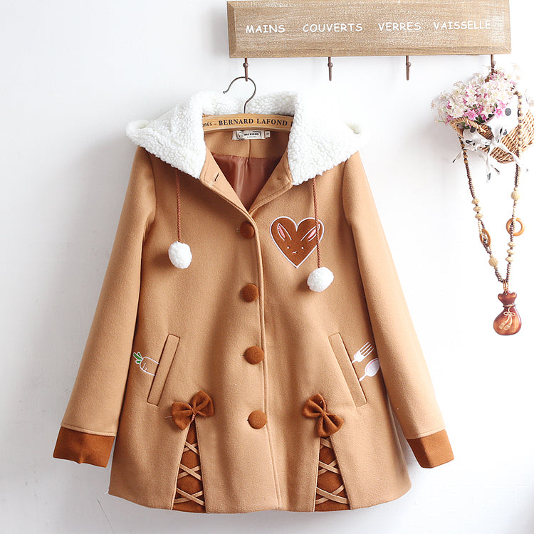 Fashion Rabbit Heart Coat JK2914