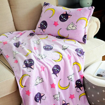 Cute Luna Blanket and Pillow Cover JK2495