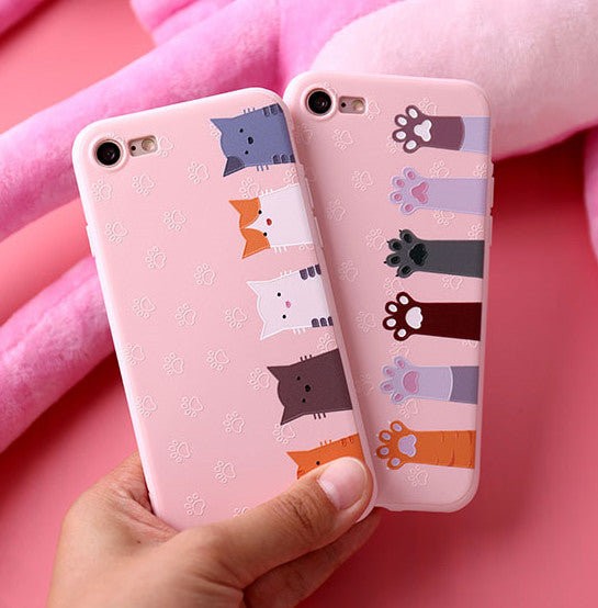 Many Cats and Paws Phone Case for iphone 6/6s/6plus/7/7plus/8/8P/X/XS/XR/XS Max JK1314