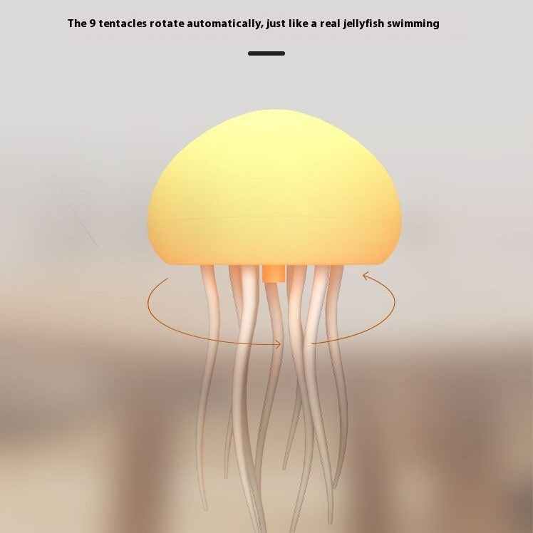 Full color gradual change voice activated suspended jellyfish light AN1007