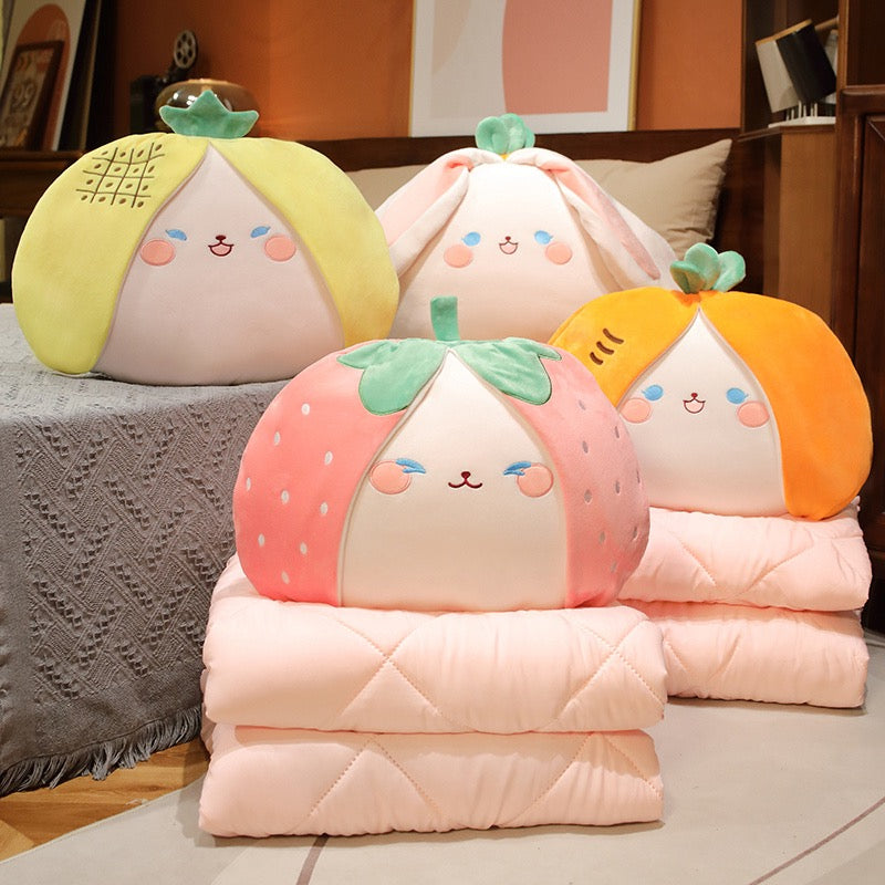 Cute Bunny Pillow And Blanket PN5970