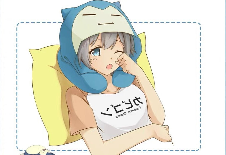 Anime Neck Pillow And Hat PN6042