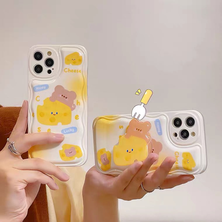 Bear Cheese Phone Case for iphone X/XS/XR/XS Max/11/11pro max/12/12pro/12pro max/13/13pro/13pro max PN5075