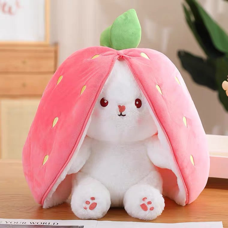 Cute Strawberry Bunny Hold Pillow PN5729